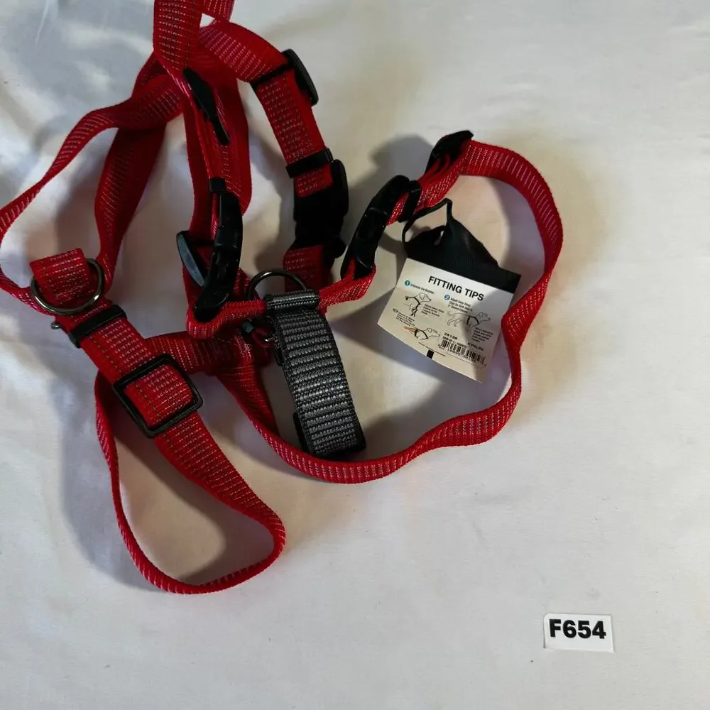 NEW Blue-9 Balance Harness Buckle-Neck Large Red Adjustable Dog Harness